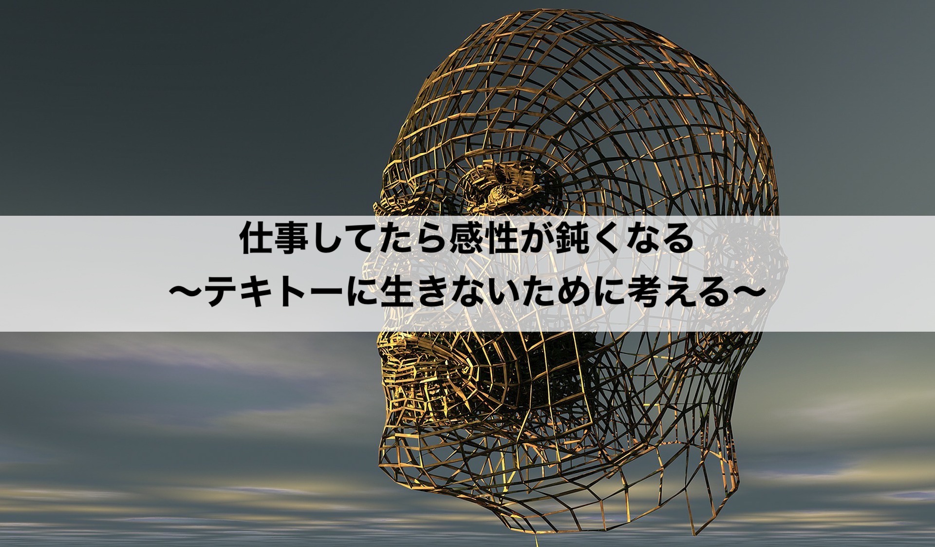 仕事してたら感性が鈍くなる テキトーに生きないために考える 言い訳させてください